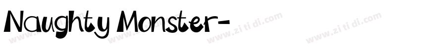 Naughty Monster字体转换